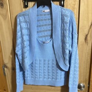 SO Women's Blue Sweater Set